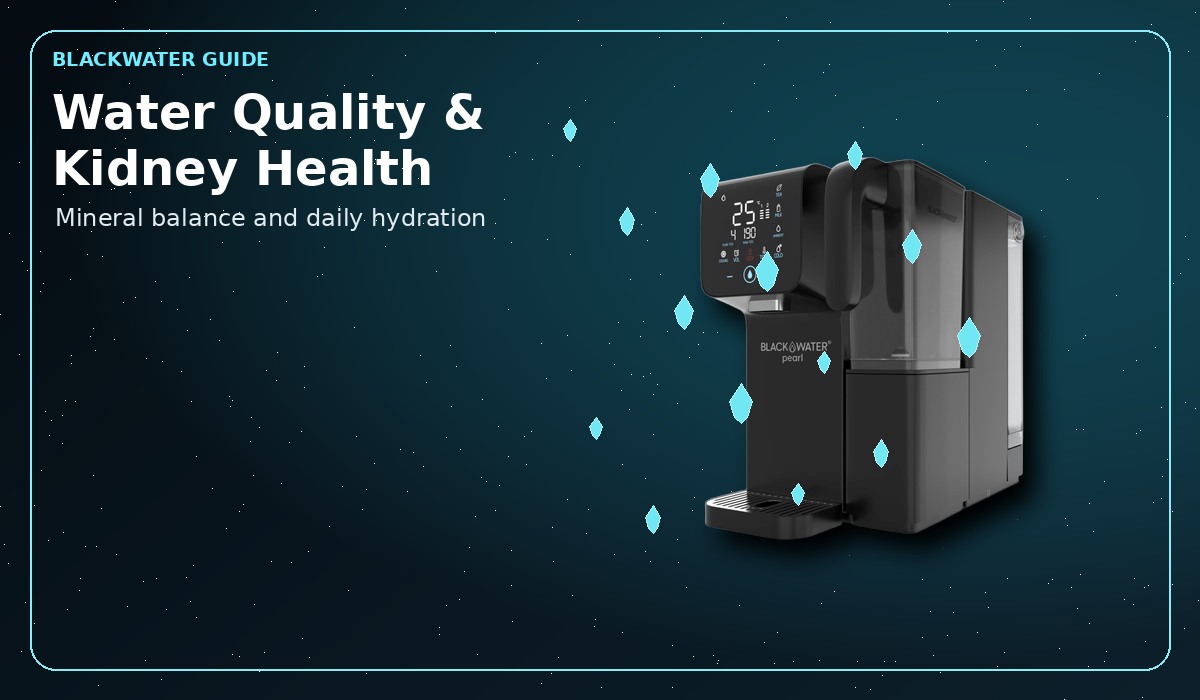 Water quality and kidney health through daily hydration