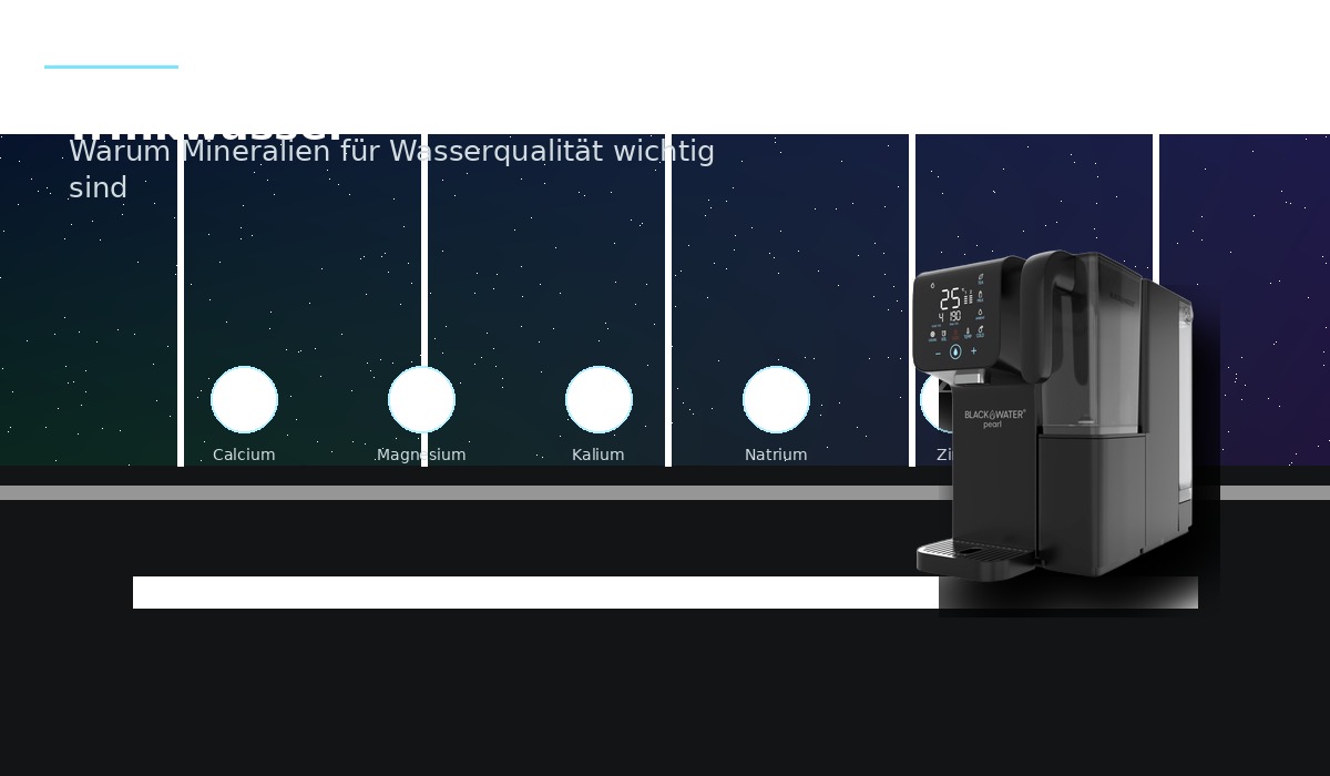Vergleich von Mineralien bei der Remineralisierung